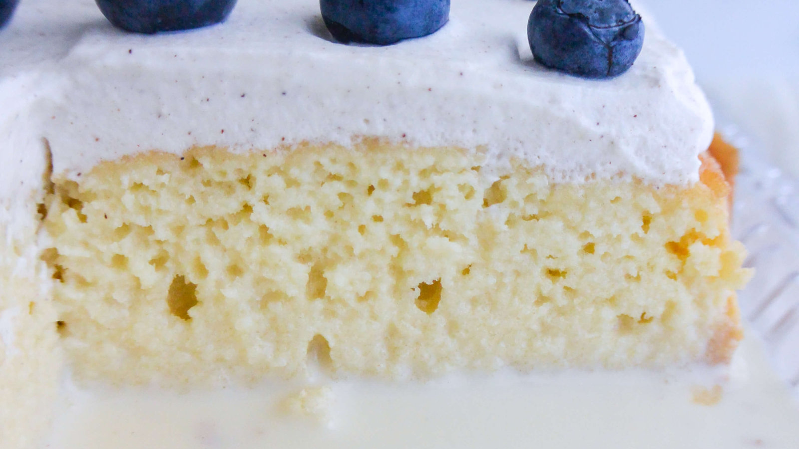 Blueberry Lemon Tres Leches Cake