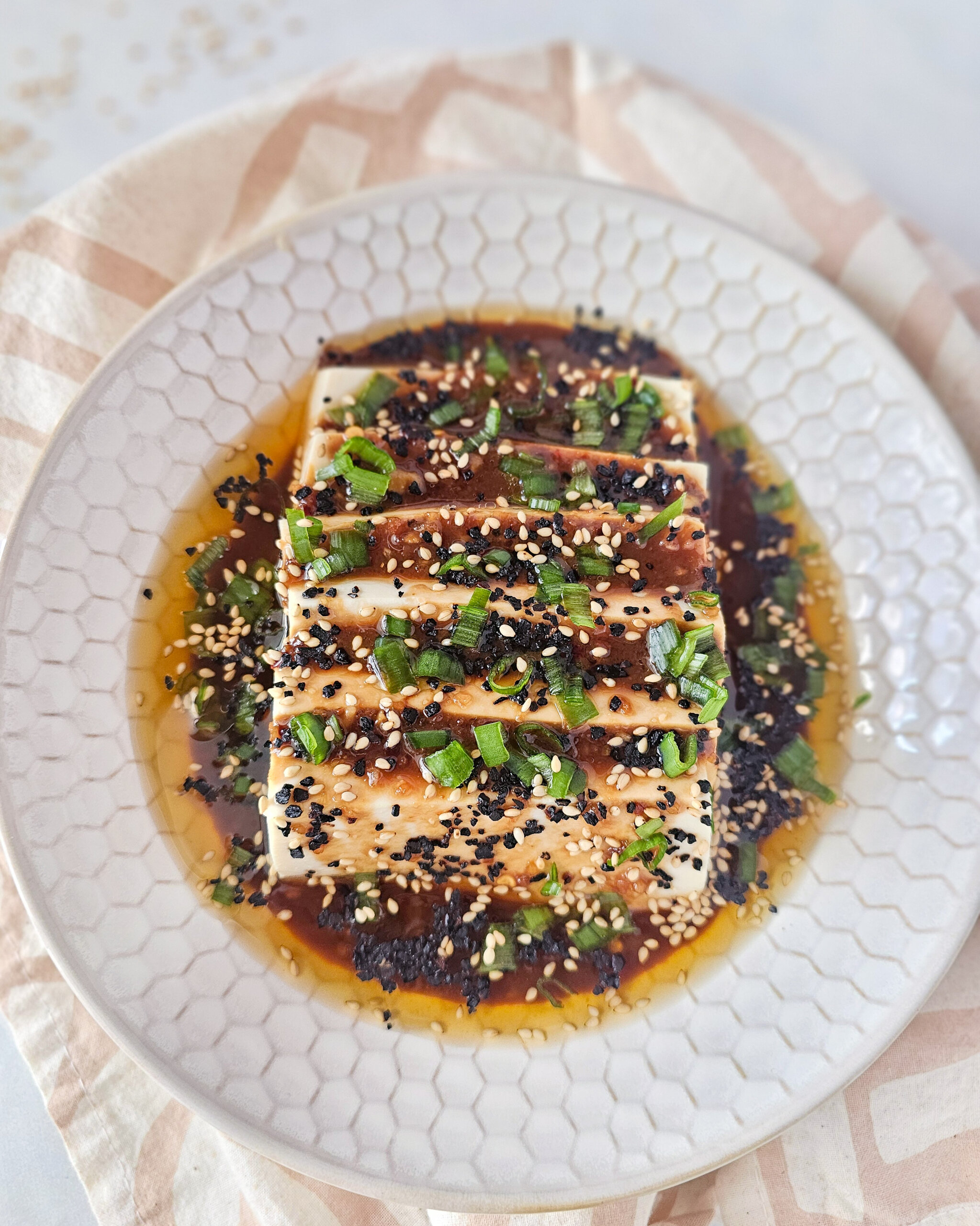 Black Garlic Miso Silken Tofu