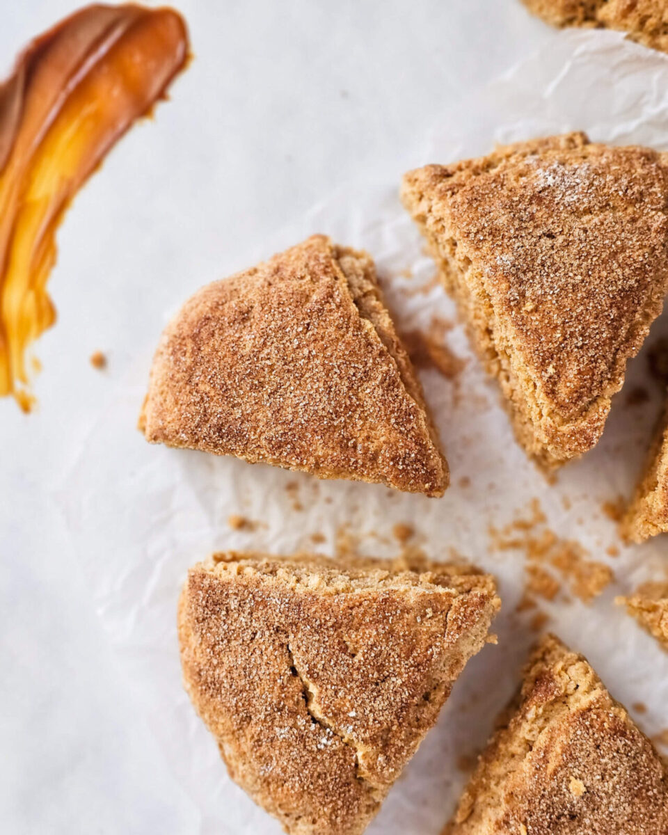 dulce de leche Churro Scones