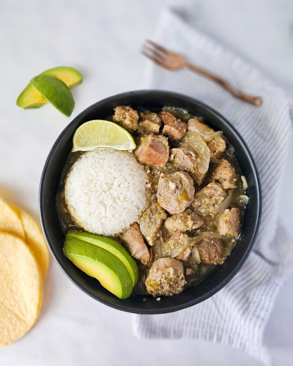 Slow cooker chile verde